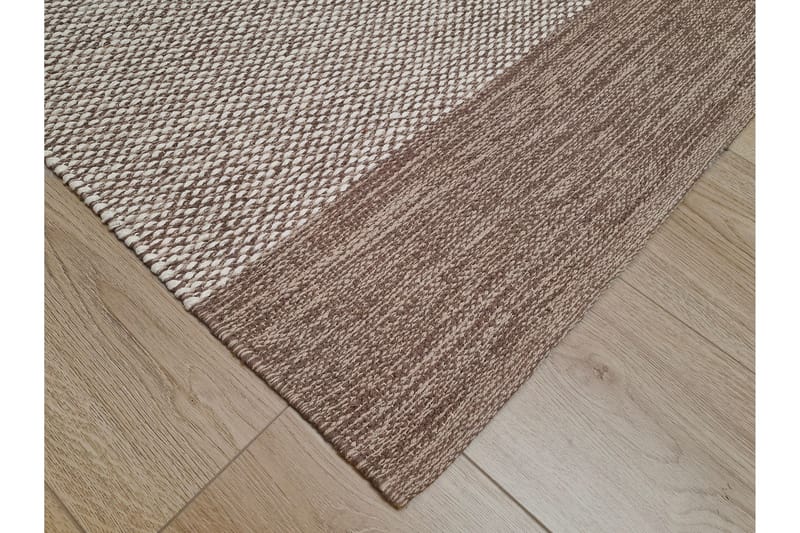 Alva Bomullsmatta 240x240 cm Kvadratisk - Mörkbeige - Products - Textil & mattor - Matta - Modern matta - Bomullsmatta