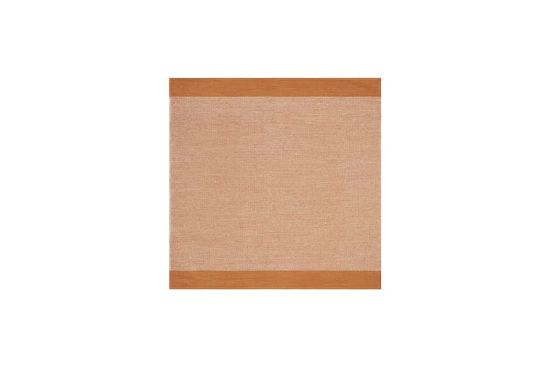 Alva Bomullsmatta 240x240 cm Kvadratisk, Orange