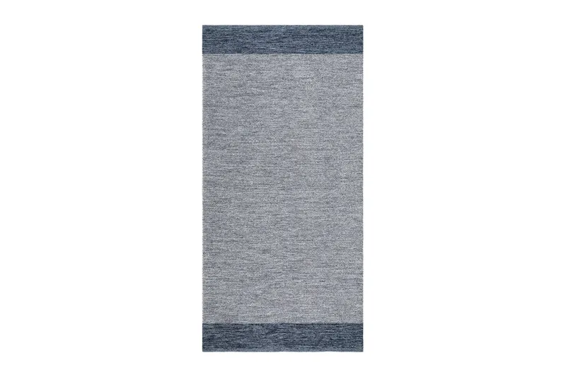 Alva Bomullsmatta 75x150 cm Oval - Blå - Products - Textil & mattor - Matta - Modern matta - Bomullsmatta