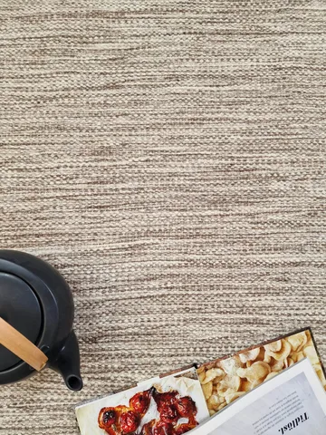 Birka Ullmatta Rektangulär 135x190 cm - Mörklinne - Products - Textil & mattor - Matta - Modern matta - Ullmatta