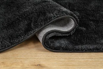 Cozy Ryamatta 120 cm Rund - Svart - Products - Textil & mattor - Matta - Modern matta - Ryamatta