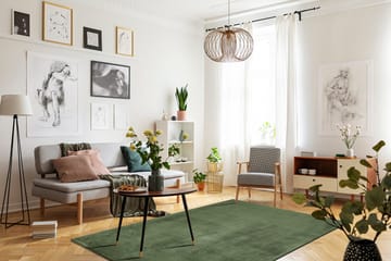 Cozy Ryamatta 200x290 cm Rektangulär - Grön - Products - Textil & mattor - Matta - Modern matta - Ryamatta