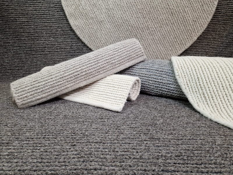 Dalarö Ullmatta 240 cm Rund - Vit - Products - Textil & mattor - Matta - Modern matta - Ullmatta
