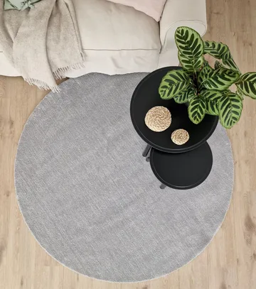 Feel Matta 200 Rund - Silver - Products - Textil & mattor - Matta - Modern matta - Ryamatta