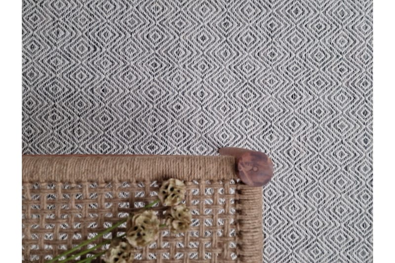 Gåsöga Ullmatta 200x300 cm Rektangulär - Grå - Products - Textil & mattor - Matta - Modern matta - Ullmatta