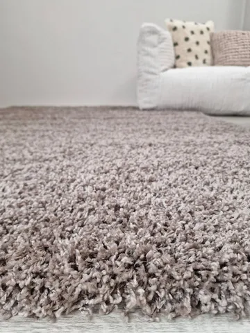 Lounge Ryamatta 160x230 cm Rektangulär - Linne - Products - Textil & mattor - Matta - Modern matta - Ryamatta