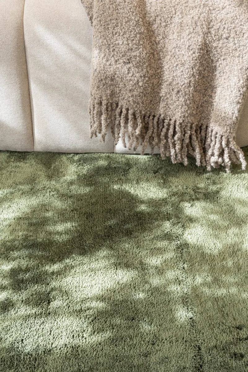 Cozy Ryamatta 60x120 cm Rektangulär - Grön - Products - Textil & mattor - Matta - Modern matta - Ryamatta