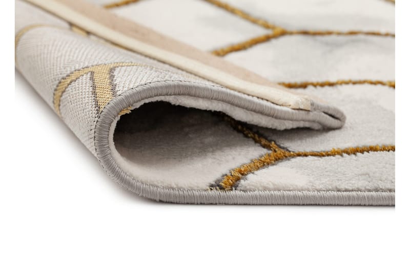 Skravelsbo Cube Matta 160x230 cm - Guld - Products - Textil & mattor - Matta - Modern matta - Wiltonmatta