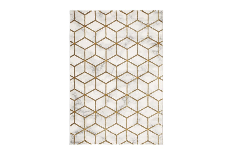 Skravelsbo Cube Matta 200x290 cm, Guld