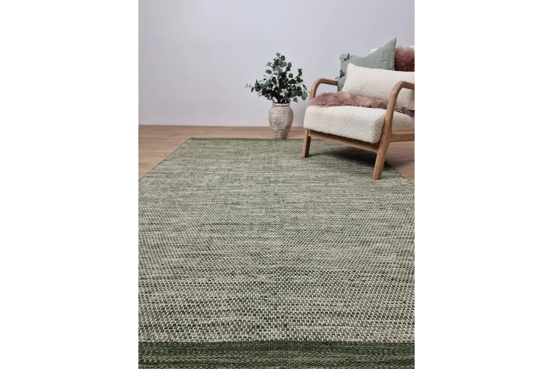 Torsby Ullmatta 140x200 cm Rektangulär - Grön - Products - Textil & mattor - Matta - Modern matta - Ullmatta