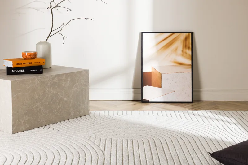 Vince Wiltonmatta 200x290 cm Rektangulär - Vit - Products - Textil & mattor - Matta - Modern matta - Friezematta