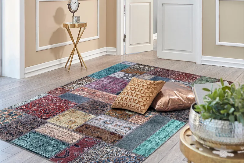 Patchham Patchworkmatta 160x230 cm - Flerfärgad - Products - Textil & mattor - Matta - Orientalisk matta - Patchwork matta