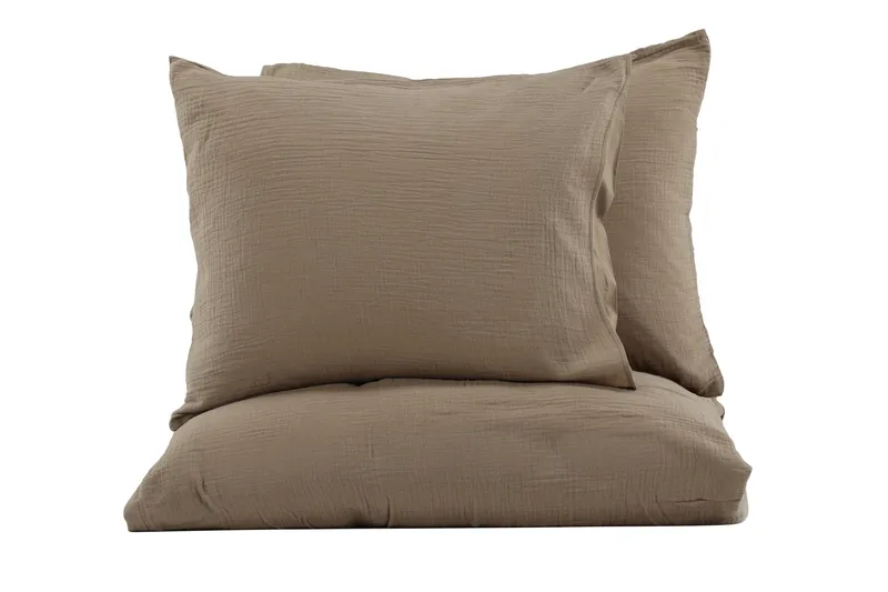 Mila Bäddset 2-Dels 220x240/50x60 cm, Brun