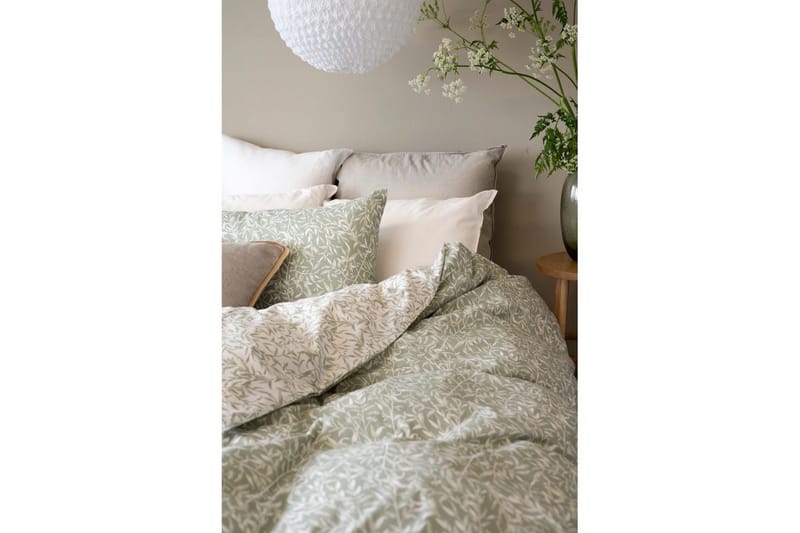 Påslakanset Enkelsäng 2-Dels Garden - Grön - Products - Textil & mattor - Sängkläder - Bäddset & påslakanset - Påslakanset dubbelsäng