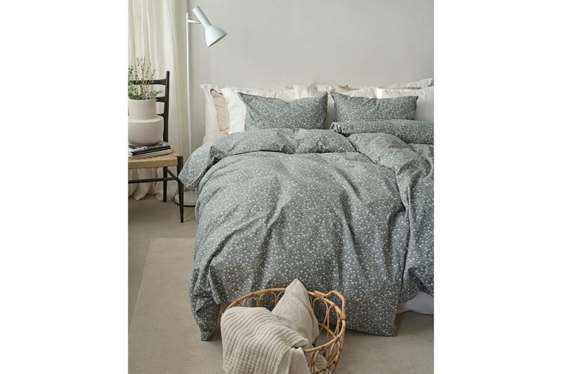 Påslakanset Enkelsäng 2-Dels Rita Flower Grön - Products - Textil & mattor - Sängkläder - Bäddset & påslakanset - Påslakanset enkelsäng