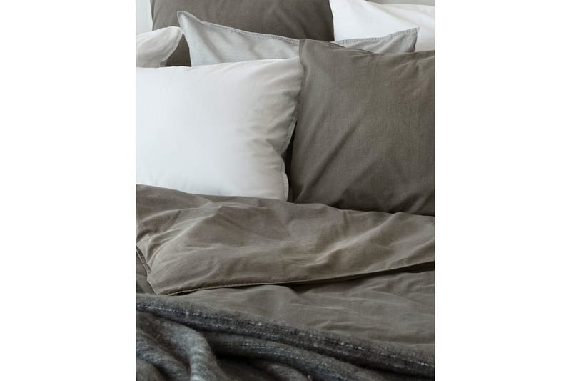 Påslakanset Enkelsäng 2-Dels Washed - Grå - Products - Textil & mattor - Sängkläder - Bäddset & påslakanset - Påslakanset dubbelsäng