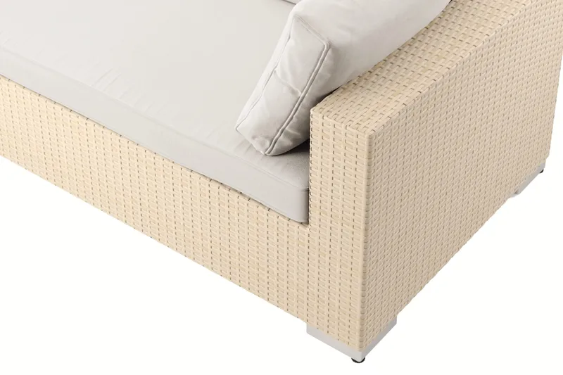 Bahamas Vänstermodul utomhus 140 cm - Beige - Products - Utemöbler & utemiljö - Övrigt utemöbler - Moduler utesoffa - Vänstermodul utesoffa