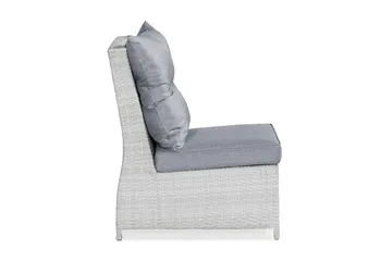 James Mittmodul utomhus i konstrotting - Vit / Ljusgrå dynor - Products - Utemöbler & utemiljö - Övrigt utemöbler - Moduler utesoffa - Mittmodul utesoffa