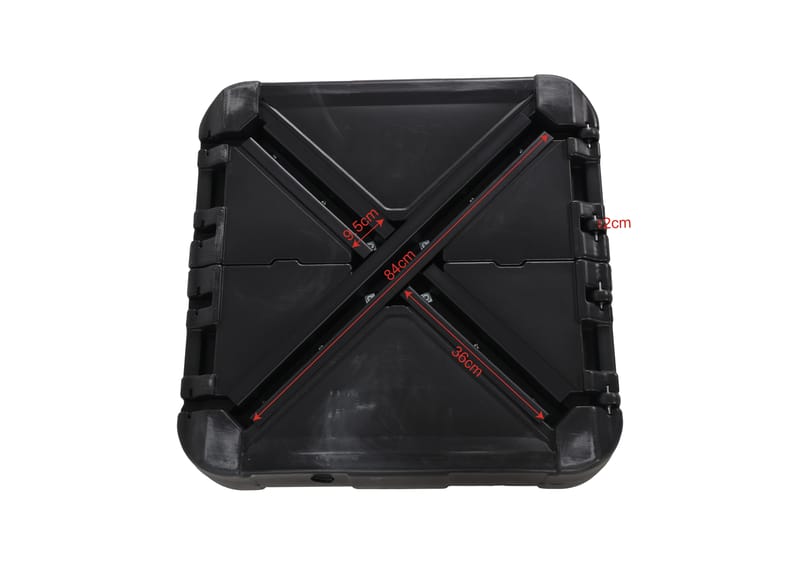 Vienna Parasollfot 84x84 cm vatten fyll för korsfot - Svart - Products - Utemöbler & utemiljö - Övrigt utemöbler - Tillbehör utemöbler - Parasollfot