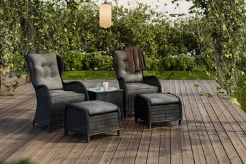 Marcus Öronlappsfåtölj Utomhus - Svart - Products - Utemöbler & utemiljö - Balkong & altan - Balkongmöbler - Balkongstol