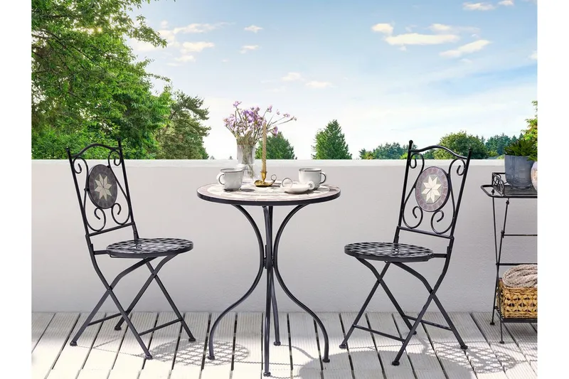 Sannicola Matstol Utomhus - Svart - Products - Utemöbler & utemiljö - Balkong & altan - Balkongmöbler - Balkongstol