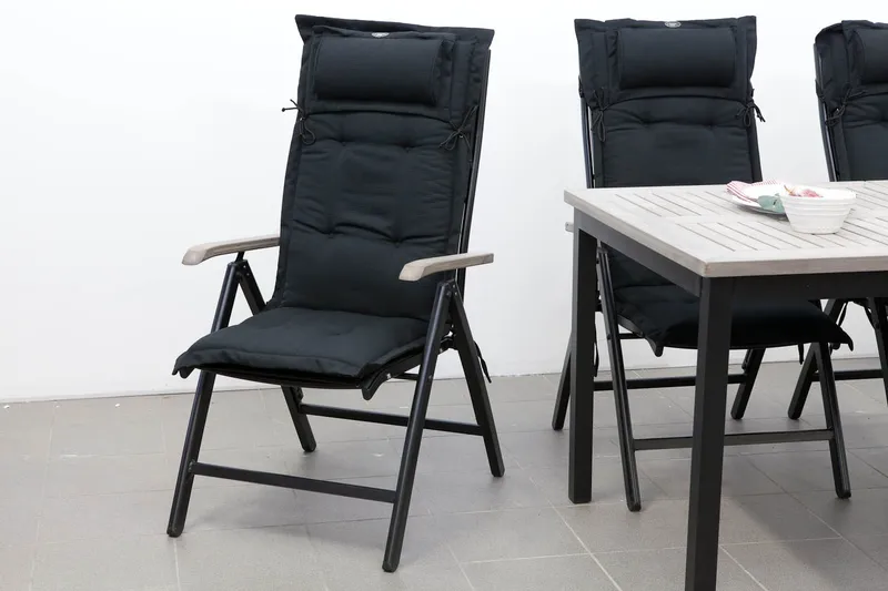 Positionsdyna Canyon med nackkudde Fritab Dark grey - Products - Utemöbler & utemiljö - Dynor - Positionsdynor