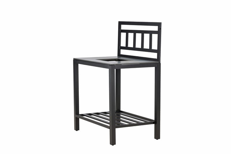 Alicante garden kitchen table with hole black/fiber concrete - Svart - Products - Utemöbler & utemiljö - Grill & utekök - Utekök - Kompletta utekök