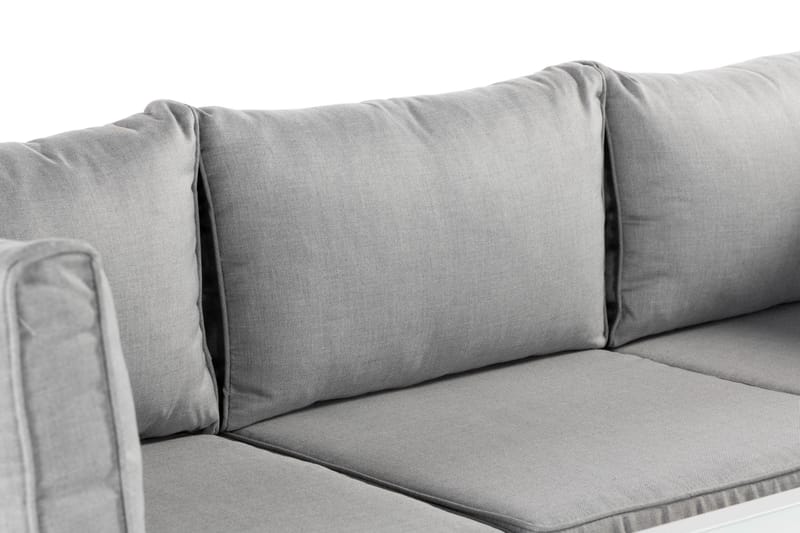Ariany Hörnsoffa - Vit / Grå dynor - Products - Utemöbler & utemiljö - Loungemöbler - Loungesoffor