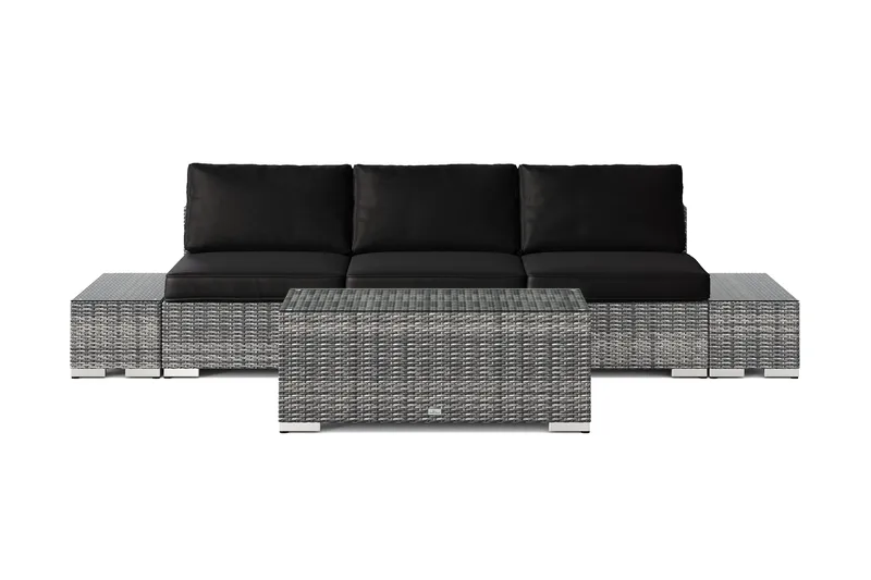 Bahamas utesoffa 3-sits med bord - Grå - Products - Utemöbler & utemiljö - Loungemöbler - Loungeset & loungegrupp