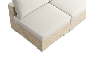 Bahamas utomhus hörnsoffa 7-sits vändbar med öppet avslut och bord - Beige - Products - Utemöbler & utemiljö - Loungemöbler - Loungeset & loungegrupp