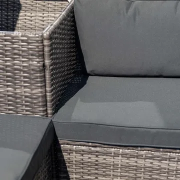 Exklusiv loungegrupp | Inbyggd förvaring | Grå konstrotting | Djursvik - Products - Utemöbler & utemiljö - Loungemöbler - Loungeset & loungegrupp