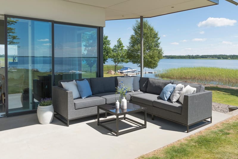 Hillerstorp Adelshamn Hörnsoffa Utomhus - Grå - Products - Utemöbler & utemiljö - Loungemöbler - Loungeset & loungegrupp