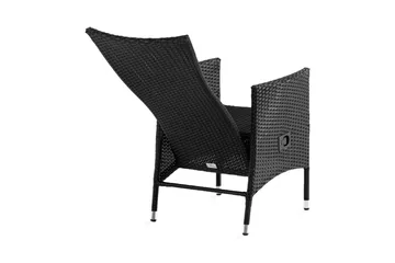 Jenny Matstol utomhus Ställbar - Justerbar Utefåtölj i Konstrotting - Svart - Products - Utemöbler & utemiljö - Loungemöbler - Loungestol utomhus