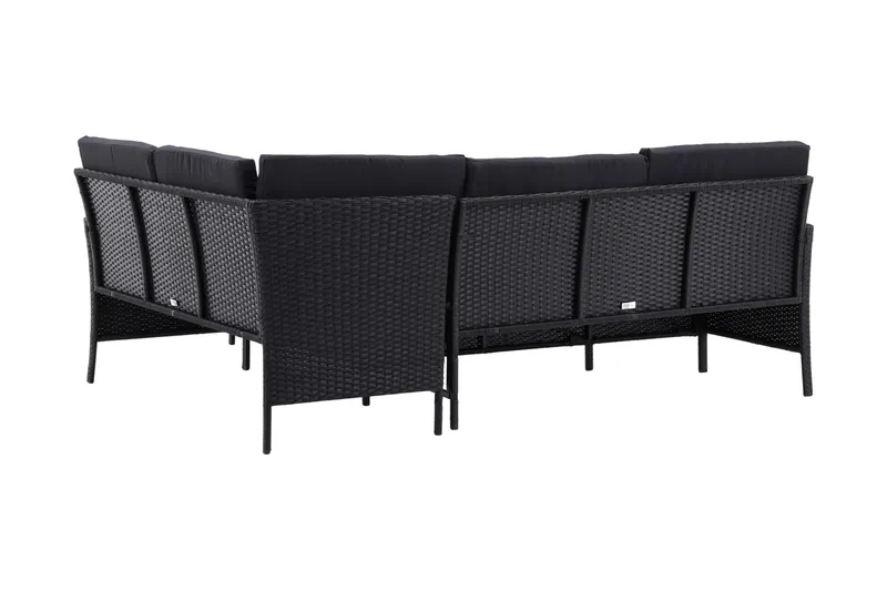 Knock Hörnsoffa Utomhus - Svart - Products - Utemöbler & utemiljö - Loungemöbler - Loungeset & loungegrupp