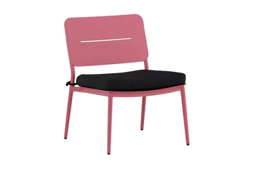 Lina Loungestol Utomhus med Dyna - Rosa - Products - Utemöbler & utemiljö - Loungemöbler - Loungestol utomhus