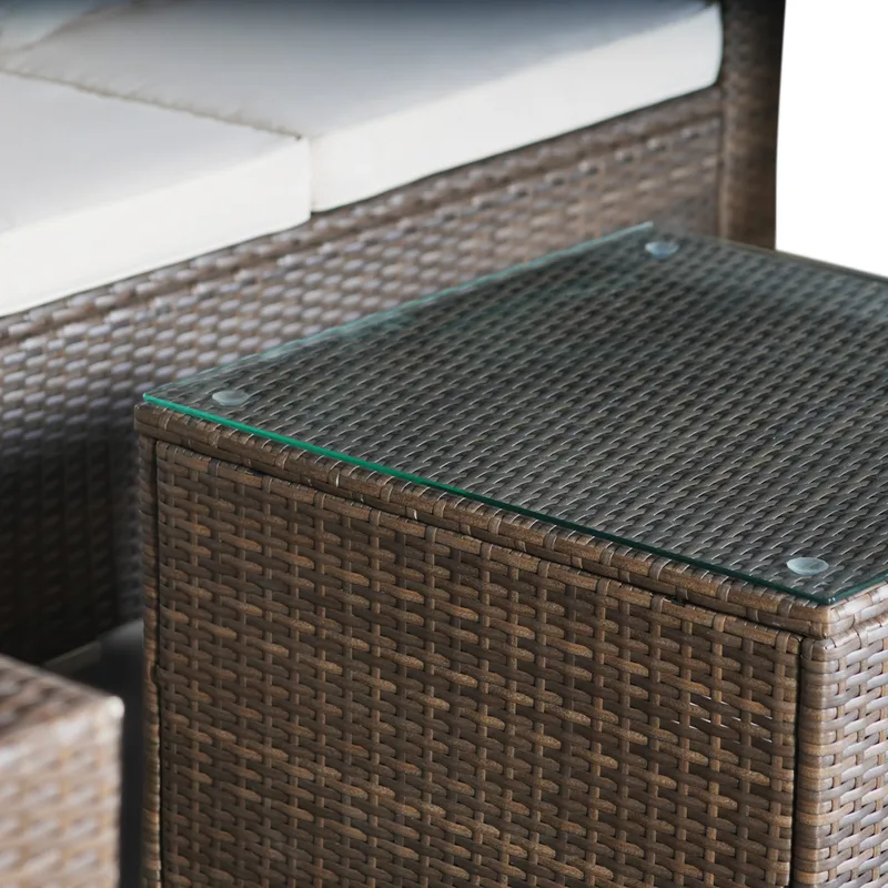 Loungegrupp utemöbler | Brun konstrotting | Huvudskär - Products - Utemöbler & utemiljö - Loungemöbler - Loungeset & loungegrupp
