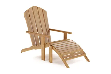 Menorca Karmstol - Solstol i trä Utomhus - Teak / Natur - Products - Utemöbler & utemiljö - Loungemöbler - Loungestol utomhus