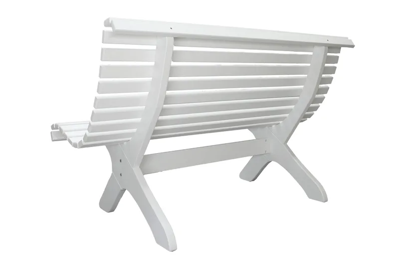 Norvald Trädgårdsbänk 140 cm - Vit - Products - Utemöbler & utemiljö - Loungemöbler - Loungesoffor