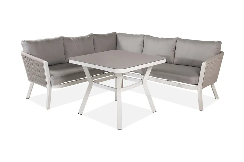 Virya HörnLoungegrupp Utomhus med Dynor Grå - Venture Home - Products - Utemöbler & utemiljö - Loungemöbler - Loungeset & loungegrupp