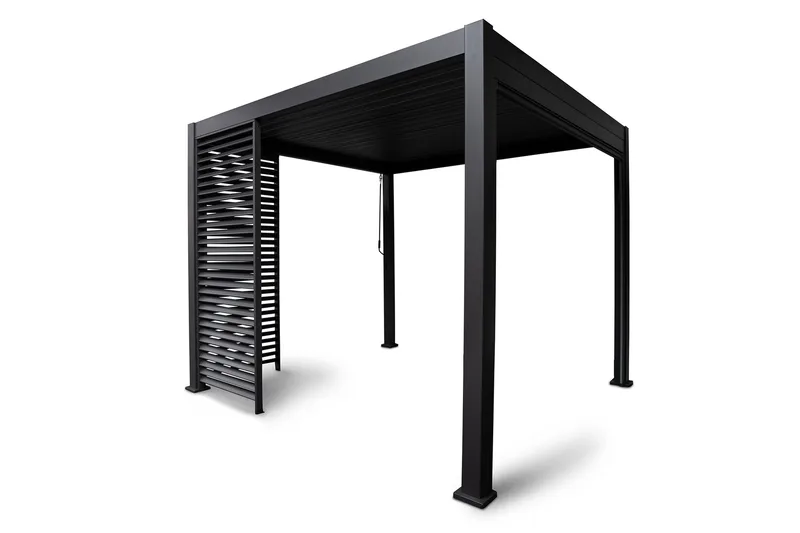 Paviljong vägg Mirador 93x235  cm Mör kgrå aluminium - Products - Utemöbler & utemiljö - Solskydd - Paviljong - Paviljongvägg
