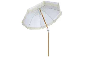 Teulon Parasoll 150 cm - Vit/Ljusbrun - Products - Utemöbler & utemiljö - Solskydd - Parasoll
