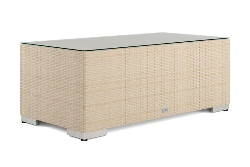 Bahamas Soffbord Utomhus 113x58 cm Konstrotting, Beige
