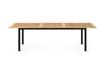 Las Vegas Förlängningsbart Matbord 220x280x100 cm - Svart / Natur - Products - Utemöbler & utemiljö - Utebord & trädgårdsbord - Matbord utomhus