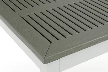 Monaco rektangulärt förlängningsbart bord utomhus med iläggsskiva 150-250x90 cm i aluminium/metall/plast - Vit/Grå - Products - Utemöbler & utemiljö - Utebord & trädgårdsbord - Matbord utomhus