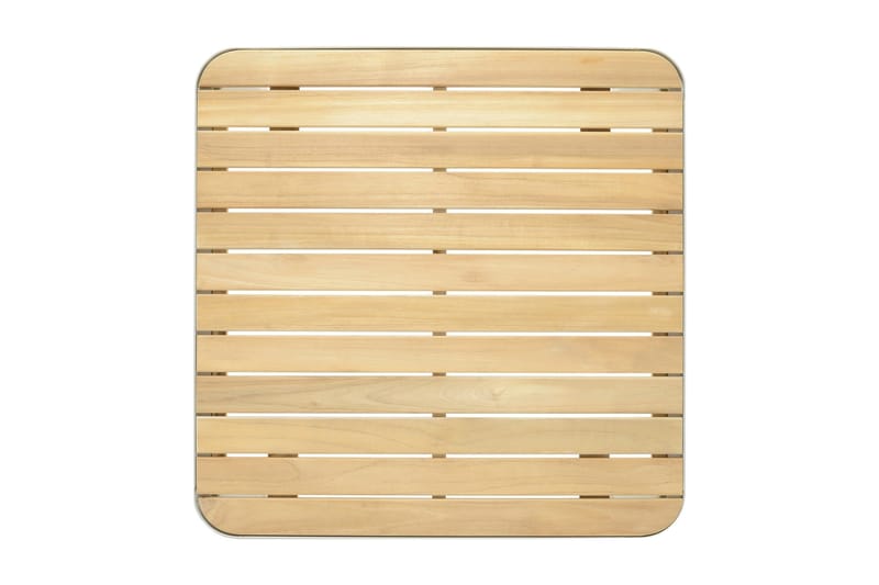 Portals Cafébord och Loungebord 72 cm Teak Trä - Vit - Products - Utemöbler & utemiljö - Utebord & trädgårdsbord - Loungebord & soffbord utomhus