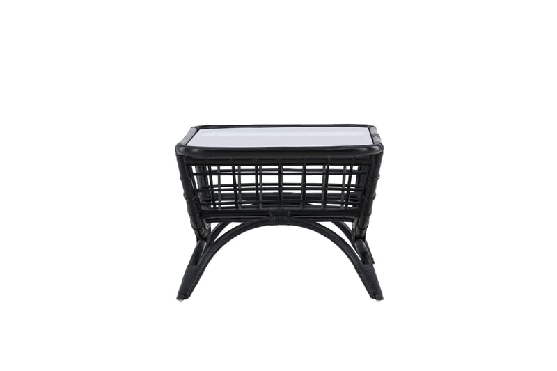 Moana Soffbord och Matbord Utomhus 95,5 cm Glas Rotting - Svart - Products - Utemöbler & utemiljö - Utebord & trädgårdsbord - Loungebord & soffbord utomhus