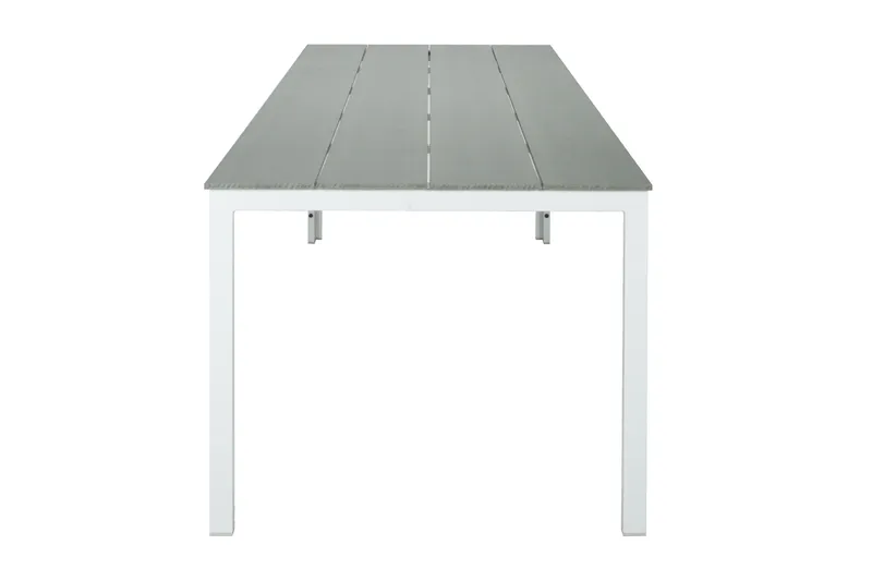 Tunis Rektangulärt Matbord utomhus 140x90 cm i plast och metall - Grå/Vit - Products - Utemöbler & utemiljö - Utebord & trädgårdsbord - Matbord utomhus