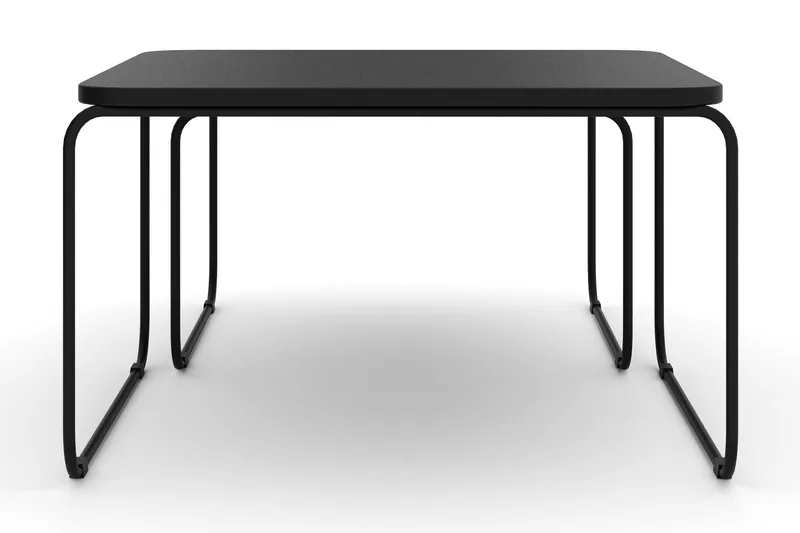 Usteryd Fyrkantigt satsbord utomhus 70x41x70 cm i stål / Metall - Svart - Products - Utemöbler & utemiljö - Utebord & trädgårdsbord - Loungebord & soffbord utomhus