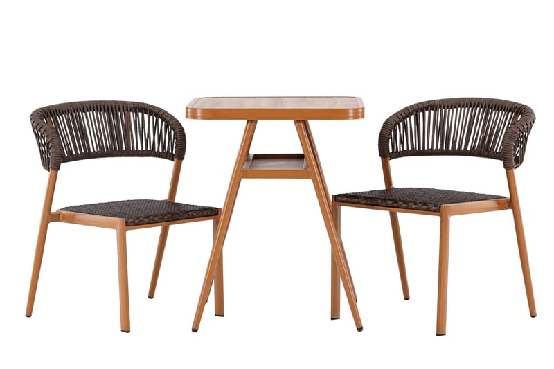 Amadora Balkonggrupp 2-sits - Brun - Products - Utemöbler & utemiljö - Utegrupp - Cafegrupp & cafeset