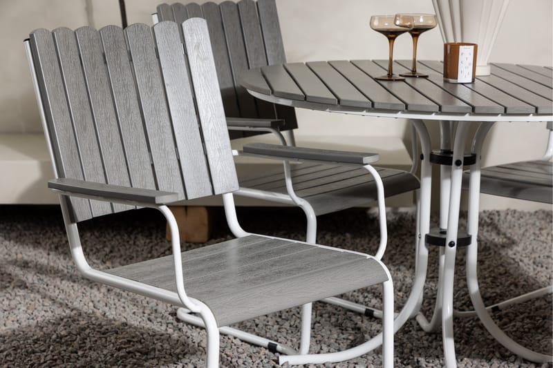 Holmsund Balkonggrupp 4-sits - Grå/Vit - Products - Utemöbler & utemiljö - Utegrupp - Cafegrupp & cafeset